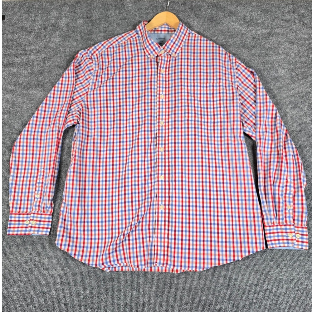 Saddlebred Traveler Mens XX Large Classic Fitβ Button Down Long Sleeve Plaid